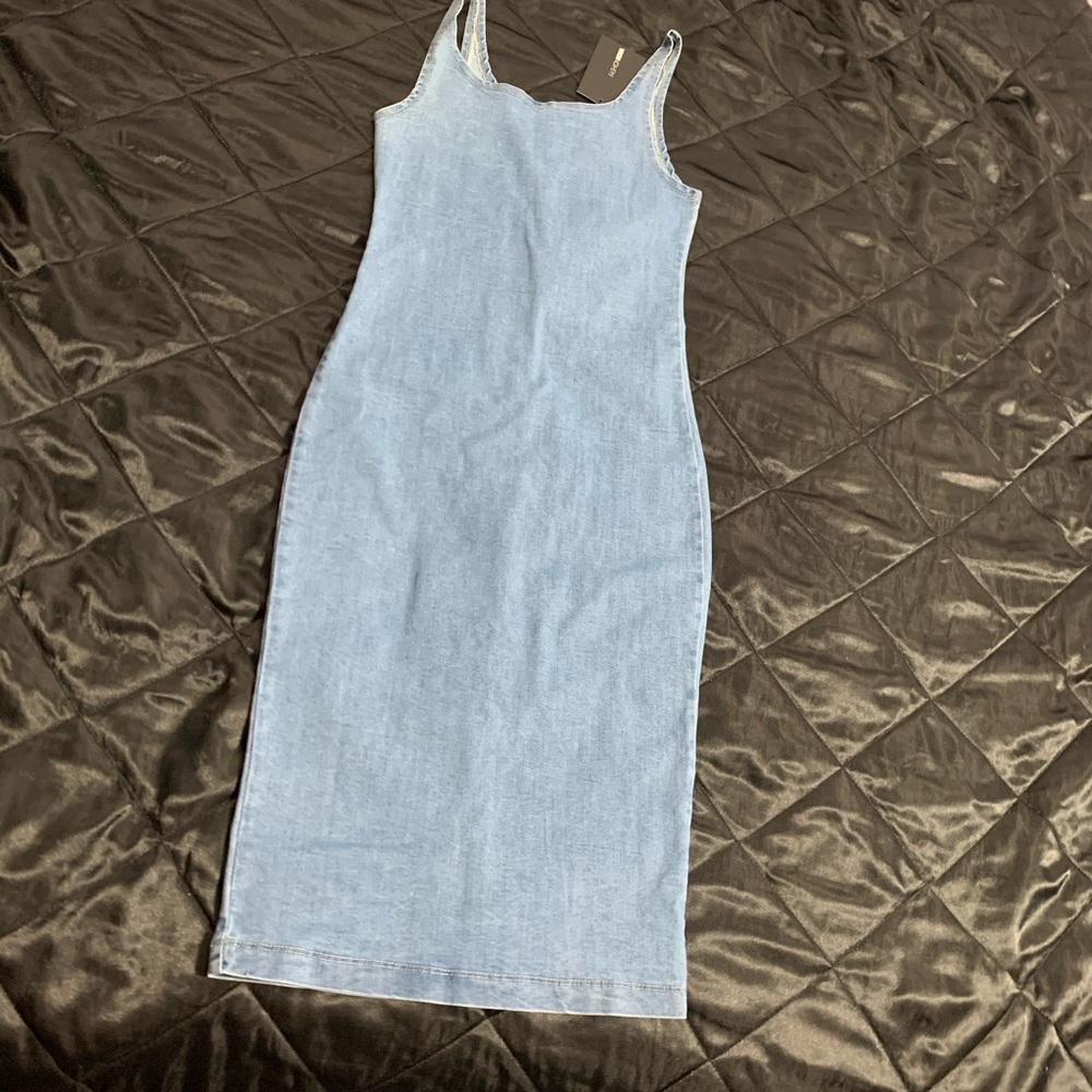 Fashion Nova Blue Denim Dress